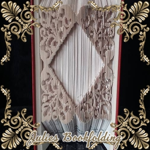 Frame 3 diamond book folding pattern CUP803241_1031 Craftsuprint