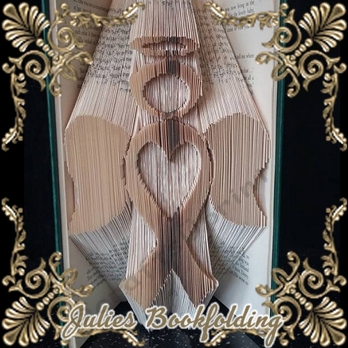 Ribbon angel combi book folding pattern - CUP803361_1031 | Craftsuprint