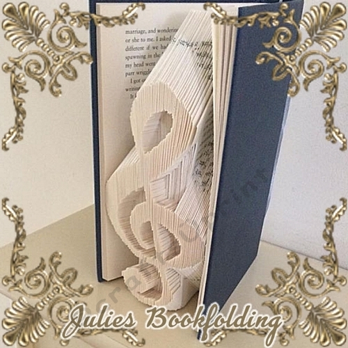Musical note combi book folding pattern CUP807014_1031 Craftsuprint