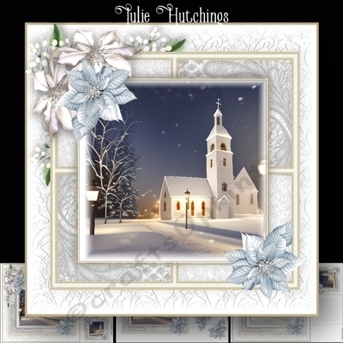 Winter Church Scene - CUP1186137_1483 | Craftsuprint