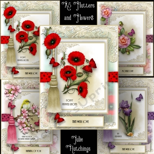 Set Of 4 A5 Flora and Flutters Bumper Kit CUP855897_1483 Craftsuprint