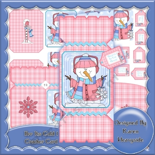 Brr Its Cold Cracker Card CUP1015818_45357 Craftsuprint