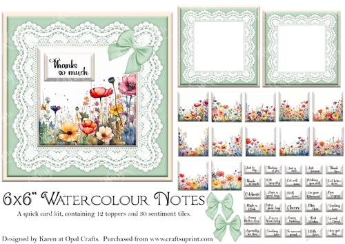 Watercolour Notes - CUP1272548_14757 | Craftsuprint