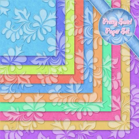 Pretty Swirl Paper Set - CUP345325_1056 | Craftsuprint