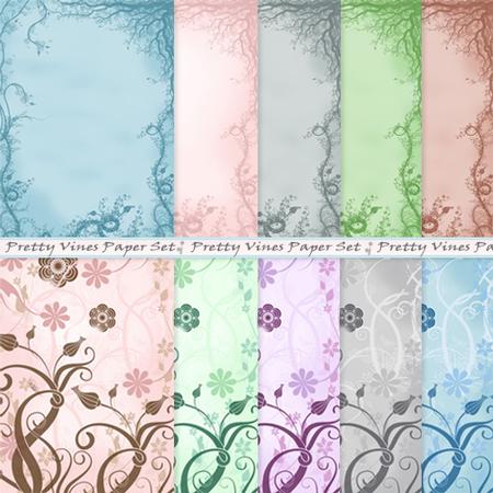 Spring Vines Paper Pretty Vines Paper Set - CUP547866_1056 | Craftsuprint