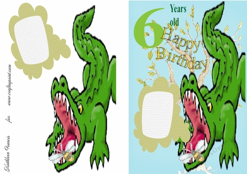 Crocodile Birthday - CUP1073271_3369 | Craftsuprint