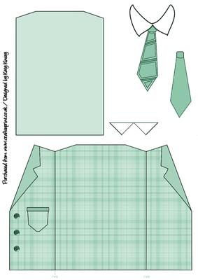 Shirt and Wrap Around Jacket Topper in Green Plaid - CUP225666_572 ...