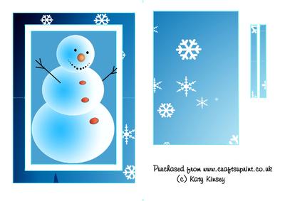 Frosty the Snowman Flip Card Sheet - CUP87713_572 | Craftsuprint
