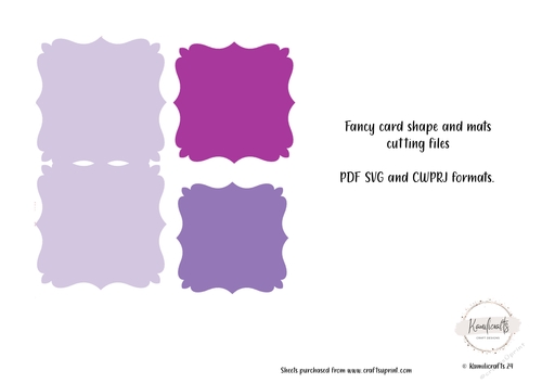 Fancy card and mats cutting file - CUP1282320_123204 | Craftsuprint