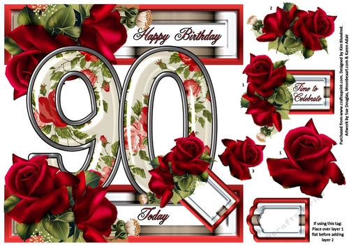Special Ages Floral 90 Today CUP785314 1072 Craftsuprint
