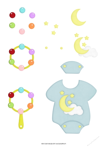 Baby Boy A4 Decoupage Sheet 2 - CUP855203_75327 | Craftsuprint