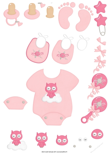 Baby Girl A4 Decoupage Sheet 1 - CUP855208_75327 | Craftsuprint