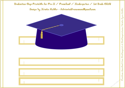 Graduation Cap Navy Blue Printable Paper Hat - CUP1158309_2305 ...