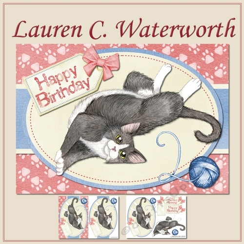 Black and White Cat Birthday Card - CUP850614_88163 | Craftsuprint