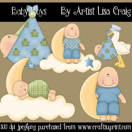 Baby Boys Clip Art - CUP283193_1548 | Craftsuprint