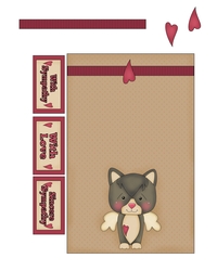 Card Fronts Animals Cats / Quick Cards / Card Making