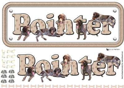 Wire Haired Pointer Name Sign 3D Decoupage - CUP565155_15 | Craftsuprint