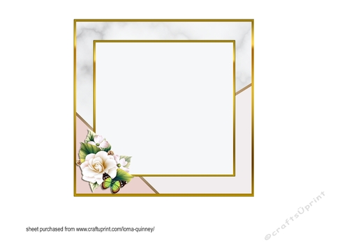 White Rose Mothers Day Insert - CUP945838_643 | Craftsuprint