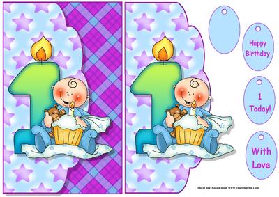 1st Birthday Wrapping Paper For Boys - 2 Large Sheets With Animals & Rainbow Design, Blue Gift Wrap (Each 50cm X 70cm)