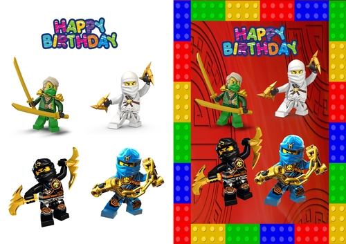 LEGO Ninjago Birthday Card - CUP1104462_83674 | Craftsuprint