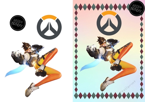 Overwatch Birthday Card - CUP812352_83674 | Craftsuprint