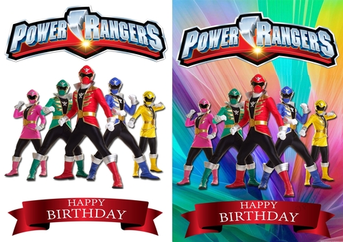 Power Rangers Birthday Card - CUP819417_83674 | Craftsuprint