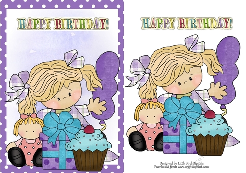 Happy BIrthday Quickcard - CUP965475_93774 | Craftsuprint