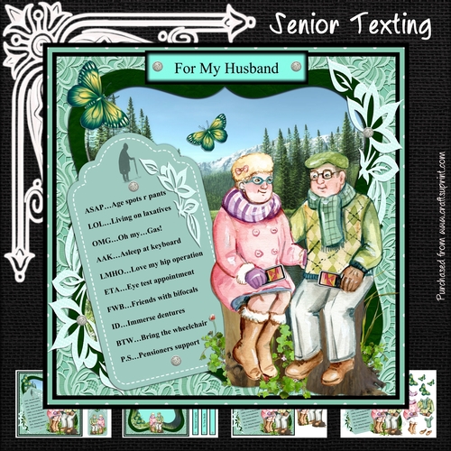 Senior Texting - CUP786805_67282 | Craftsuprint