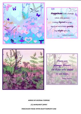 Words of Wisdom 2 Toppers - CUP534130_601 | Craftsuprint