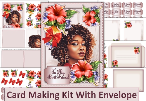 Ladies Various Card Kit with inserts and envelopes JPEGS and PDF ...