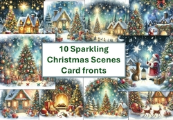 cup1350167_120789 - 10 Sparkling Christmas Scenes Card Fronts 8x8 inches JPEG