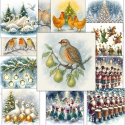 cup1393181_120789 - 12 Days Of Christmas Card Fronts 8x8inches. JPEG