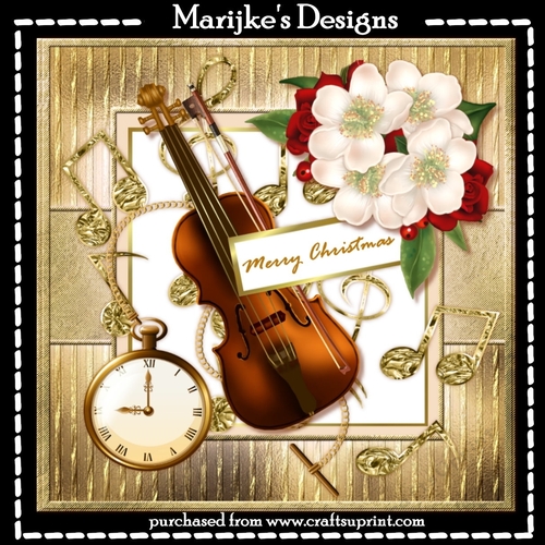 Classic Christmas Music Violin Mini Kit - CUP1048520_936 | Craftsuprint
