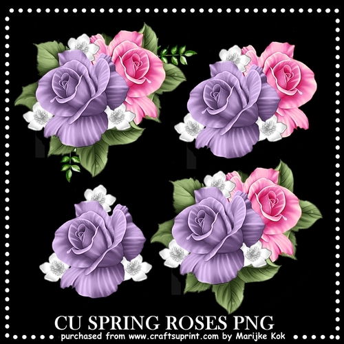Rose Spring Design CU Spring Roses - CUP1279619_936 | Craftsuprint