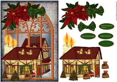 Christmas Window Houses - CUP487777_936 | Craftsuprint