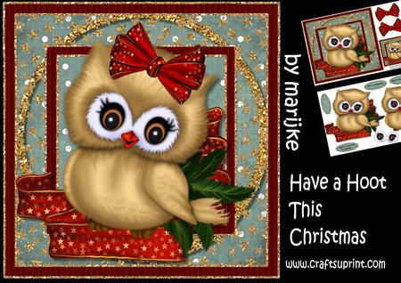 Have a Hoot This Christmas! - CUP654391_936 | Craftsuprint