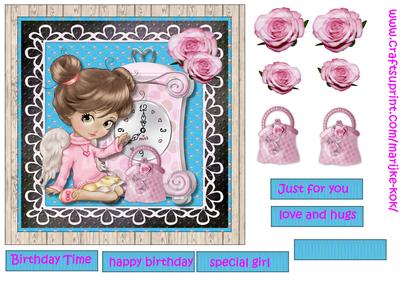 Birthday Girl Quick Card - CUP658812_936 | Craftsuprint