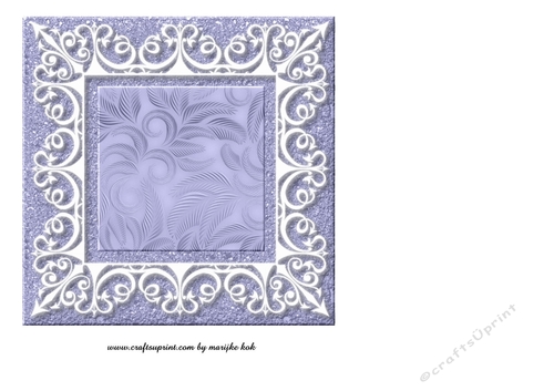 White Roses In Vintage Frame INSERT - CUP784348_936 | Craftsuprint