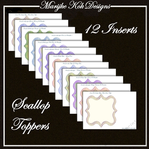 Inserts Scallop Toppers - CUP888804_936 | Craftsuprint