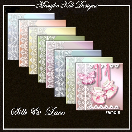 Backing Papers Silk & Lace Pastel CUP901461_936 Craftsuprint