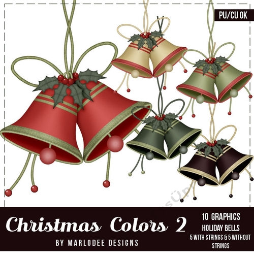 Christmas Colors 2 - Holiday Bell Graphics  package 2 - CUP839084_70864  Craftsuprint