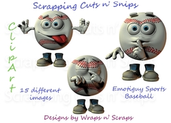 Emotiguy: Sports Baseball ClipArt - Photo by SuzieQ Kuttables