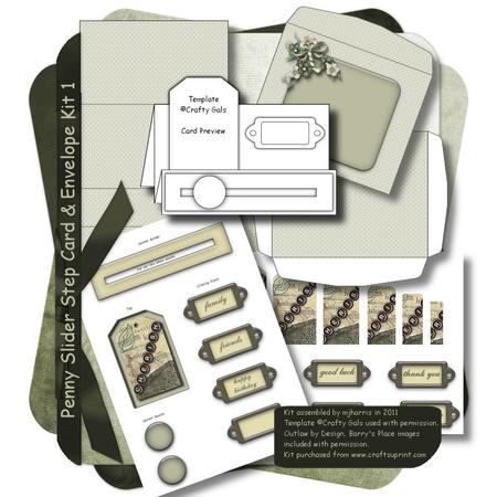 Penny Slider Stepper Card & Envelope Kit - CUP180033_99 | Craftsuprint