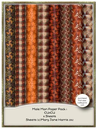 Male Man Paper Pack 1 - Cu4cu - CUP384054_99 | Craftsuprint