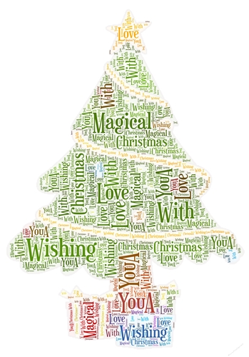 Christmas Tree Word Art - CUP807336_2229 | Craftsuprint