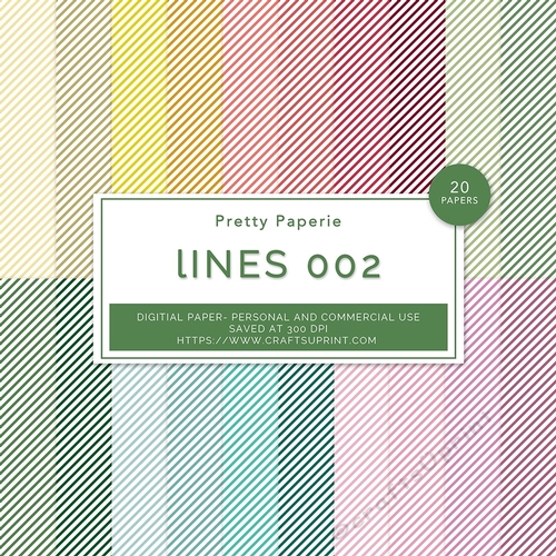 Lines 002 Rainbow Lined Digital Paper Set lines, rainbow, seamless