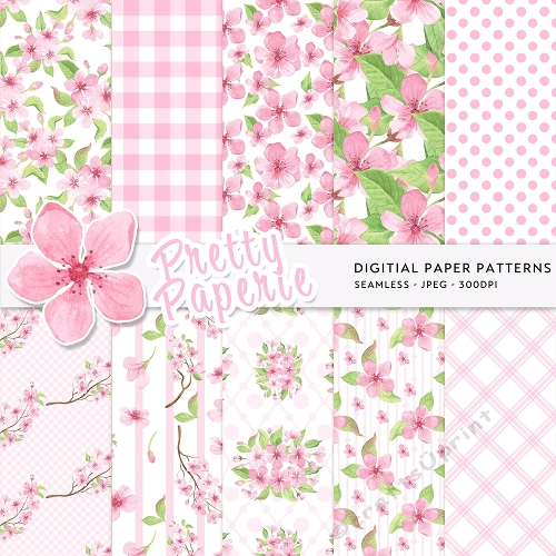 Pattern Examples A4 Spring Seamless Patterns - A4 - CUP1362840_75932 | Craftsuprint