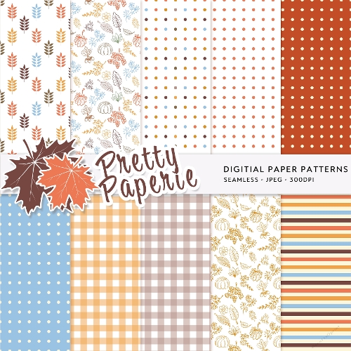 Autumn Seamless Patterns - A4 - 210mm x 297mm - CUP1396446_75932 ...