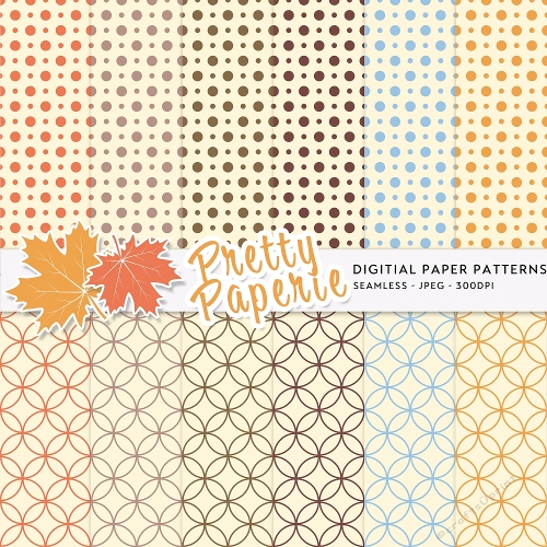 Pattern Examples A4 Autumn Seamless Patterns - A4 - 210mm x 297mm - CUP1396448_75932 ...