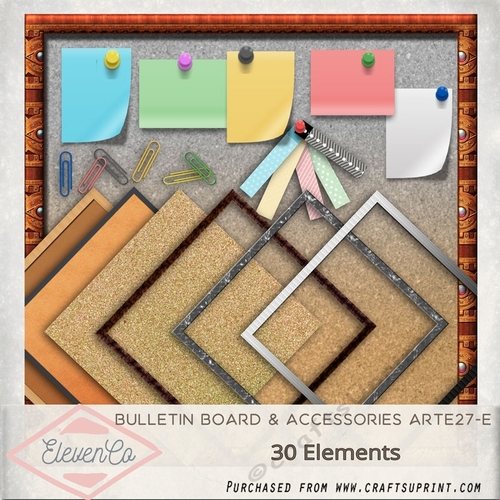 Bulletin Board /Note Board & Accessories Arte27e CUP951443_22197 Craftsuprint